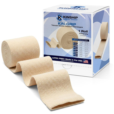 Kingrip Latex-Free Tubular Elastic Bandage for Edema & Lymphedema Support