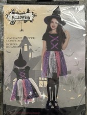 Halloween Girls Radiant Witch Costume, Hat and Dress Included 4-6 