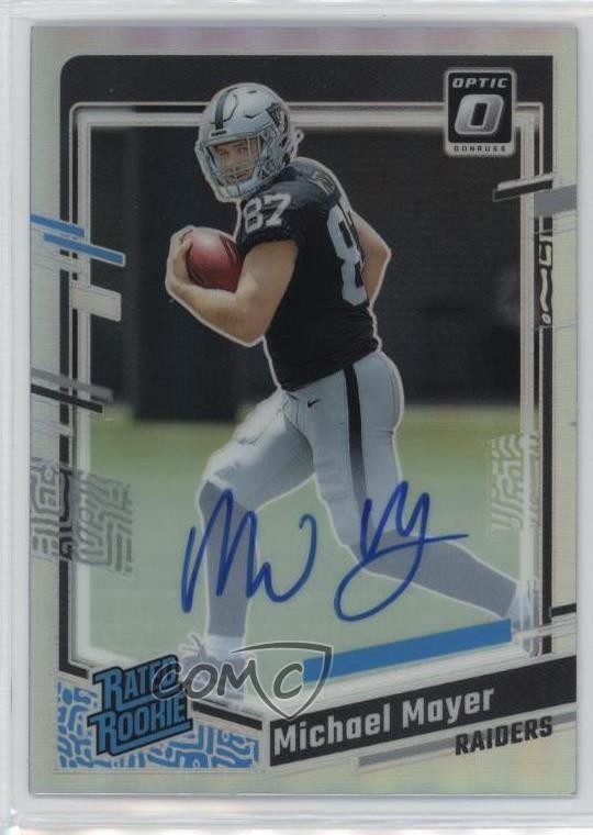 2023 Donruss Optic Rated RPS Holo Prizm 66/75 Michael Mayer Rookie Auto RC v9t