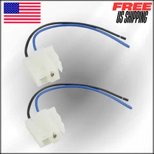 Electric Wiring Harnesses Connector Cooling Fan Universal 2 Terminal Pigtail 2Pc