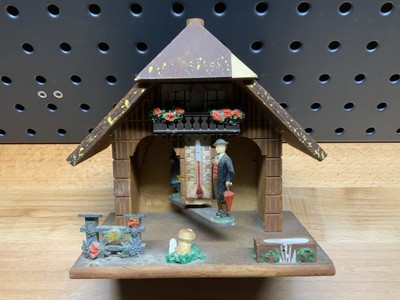 Wood Joggili German Gebrauchsanweisung Weather Cabin Thermometer