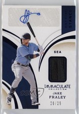 2020 Panini Immaculate Batting Stance Relics 20/25 Jake Fraley #BS-JF Auto 13hc
