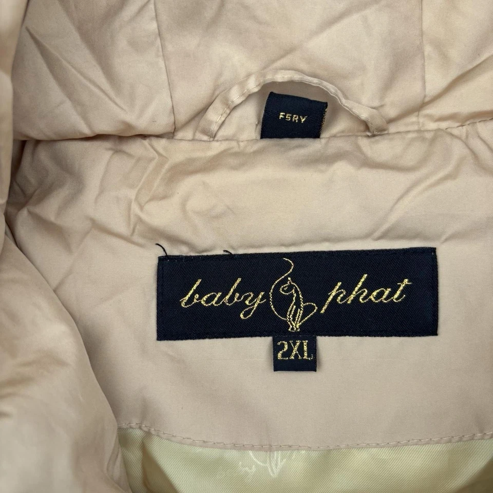 Chaqueta con Capucha Vintage Baby Phat Bomber Y2K Invierno Talla 2XL Foto 3 de 4