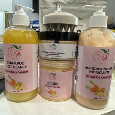 Natural Growth'' Hair Care Line, exceptional shine and deep nourishment. 4 Steps