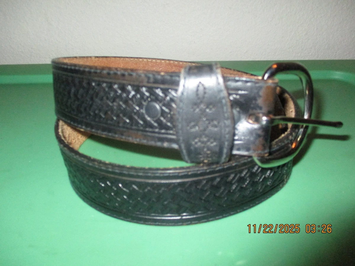 Silver Creek Collection Genuine Leather Black Silver Turquoise Belt Women\'s 28 Silver Creek Belts for Women | eBay main image 3