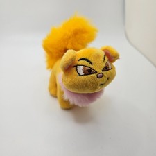 Vintage 2004 McDonald's Toy Plush Neopets Yellow Wocky Cat Mini