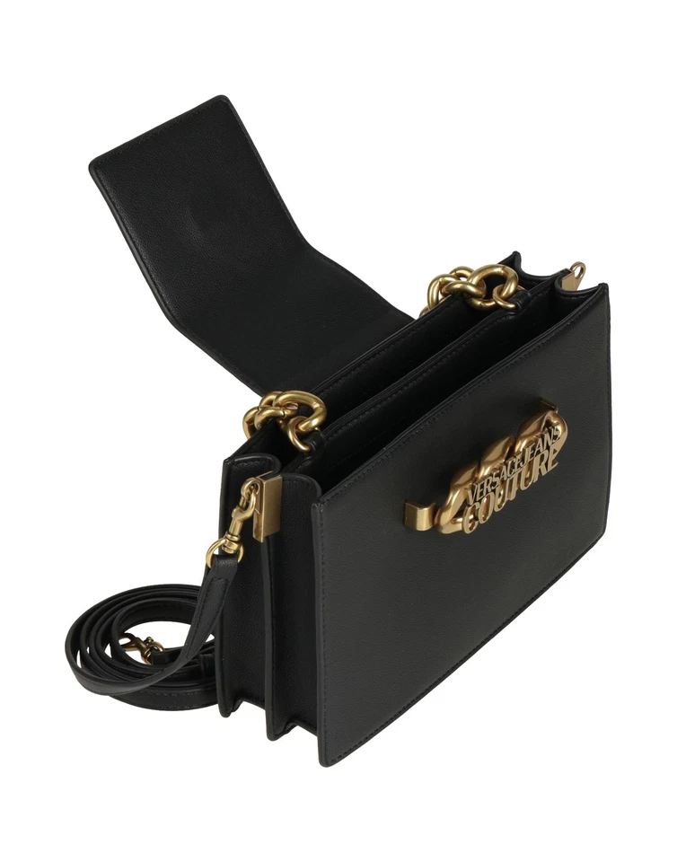 RRP€222 VERSACE JEANS COUTURE Handbag Logo Chain Handle Detachable Strap - Image 3 of 4