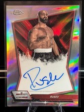 2026 Topps Chrome WWE Wrestling Rusev Red Brand Refractor Auto #RBA-RSV