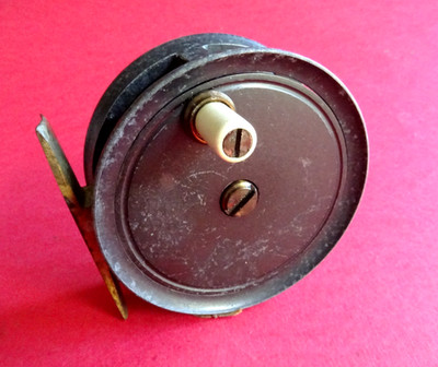 EINE SCHÖNE VINTAGE UNBENANNTE 3'' SMITH & WALL MADE MUSTER 1 FORELLENROLLE