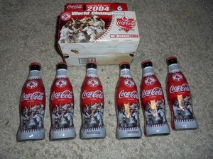 RARE RED SOX 2004 World Series Champion Boston Red Sox 8oz FULL BOTTLES
