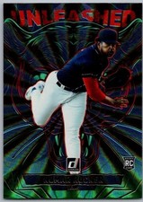 2025 Panini Donruss Kumar Rocker Unleashed Green Laser Texas Rangers Rookie #19