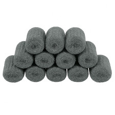 12-Pack Steel Wool Pads   0000 Extra-Fine Grade for Polishing  Rust Removal