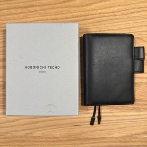 Hobonichi Techo A6 Planner Cover Black Genuine Leather - Used / Some Scratches