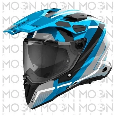 Airoh Commander 2 Mavick Cerulean Blue Casque Adventure Touring ECE 22.06 XXXL - Photo 1/3