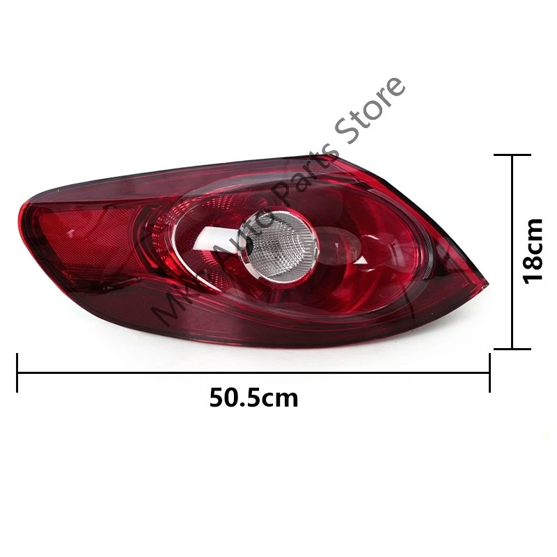 2Pcs Rear Tail Light Brake Stop Light No Bulb For Volkswagen VW CC 2008-2012 - Image 3 of 4