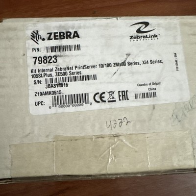 Zebra 79823 ZebraNet Internal PrintServer 10/100 Ethernet Kit ZM400 Xi4 OEM