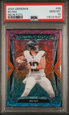 2024 PANINI OBSIDIAN #56 BO NIX NEON FOTL  /4 RC PSA10