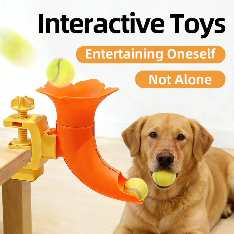 Self-Feeding Ball Dispenser Dog Toy, Interactive Training