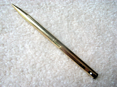 Sheaffer  Gold Electroplated Mechanical Pencil White Dot USA