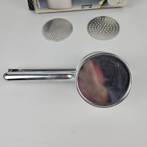 Vintage OMG Stainless Steel Simplex Potato Ricer Masher Made in Italy - Afbeelding 6 van 12