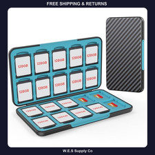 HEIYING SD Card Holder Case 40 Slots for 20 SD and 20 Micro SD Cards Storage