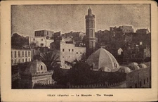 Mosque Oran Algeria vintage postcard a918