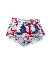 Patriotic Red White Blue Girls Shorts XS Size 4/5 Star