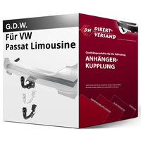 FüR Vw Passat Limousine B7 Typ 362 (G.D.W.) AnhäNgerkupplung Vertikal Abnehmbar
