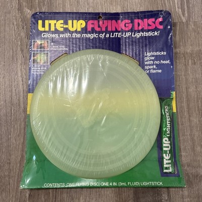 Vintage Sealed Lite-Up Flying Disc Toy, New Old Stock (NOS) Sealed