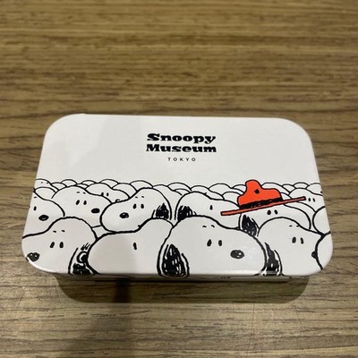Snoopy Museum Tablet Can Empty Storage Tin