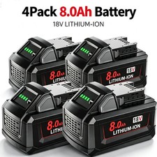 4 pack Replacement for Milwaukee M18 18V 8.0Ah Lithium ion Battery 48-11-1860 US