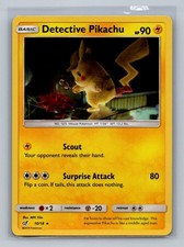 Detective Pikachu 10/18 Rare Detective Pikachu Pokemon Holo Lightly Played on eBay