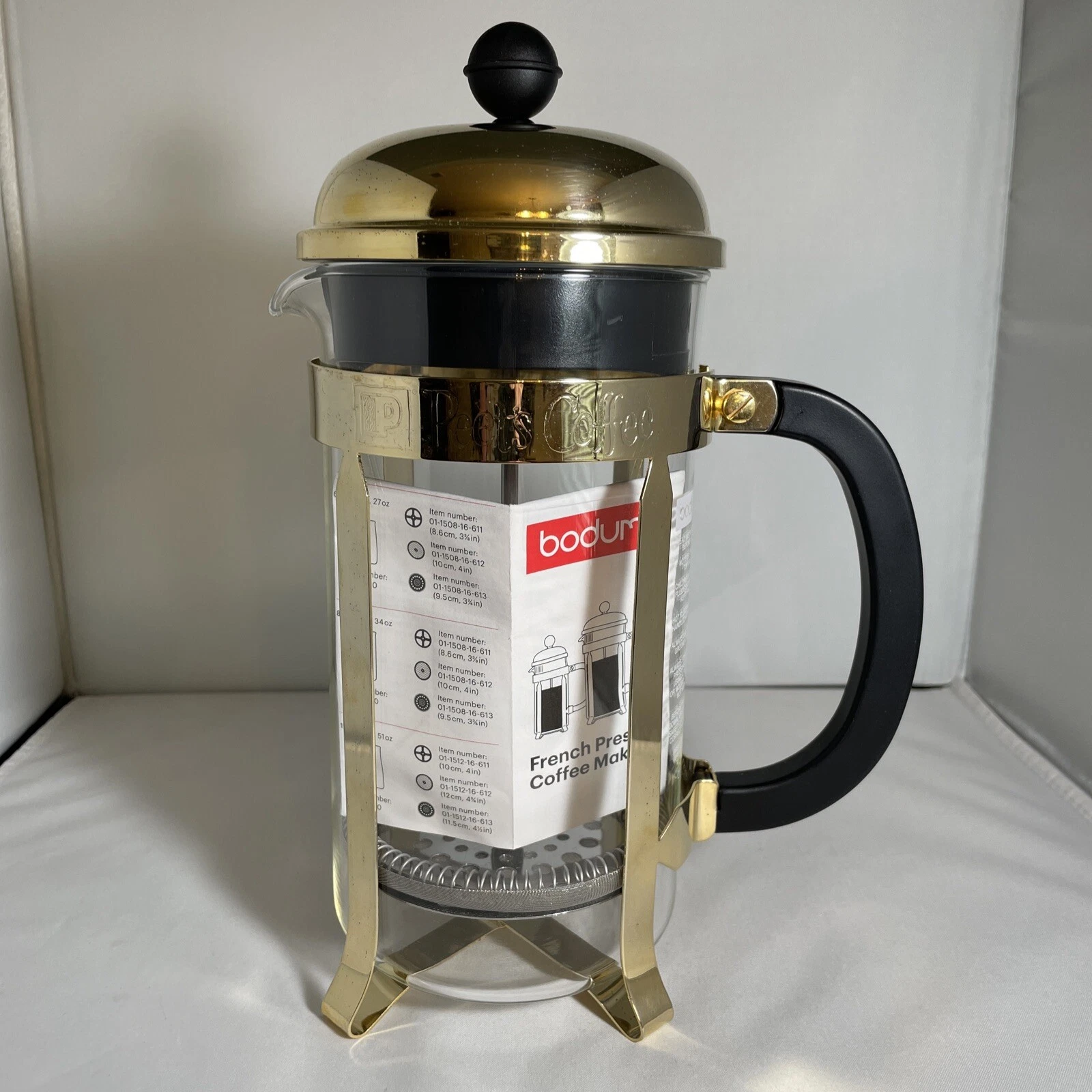 Peet’s Coffee Bodum Gold French Press Coffee Maker