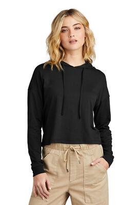 District Womens Perfect Tri Midi Long Sleeve Hoodie DT1390L