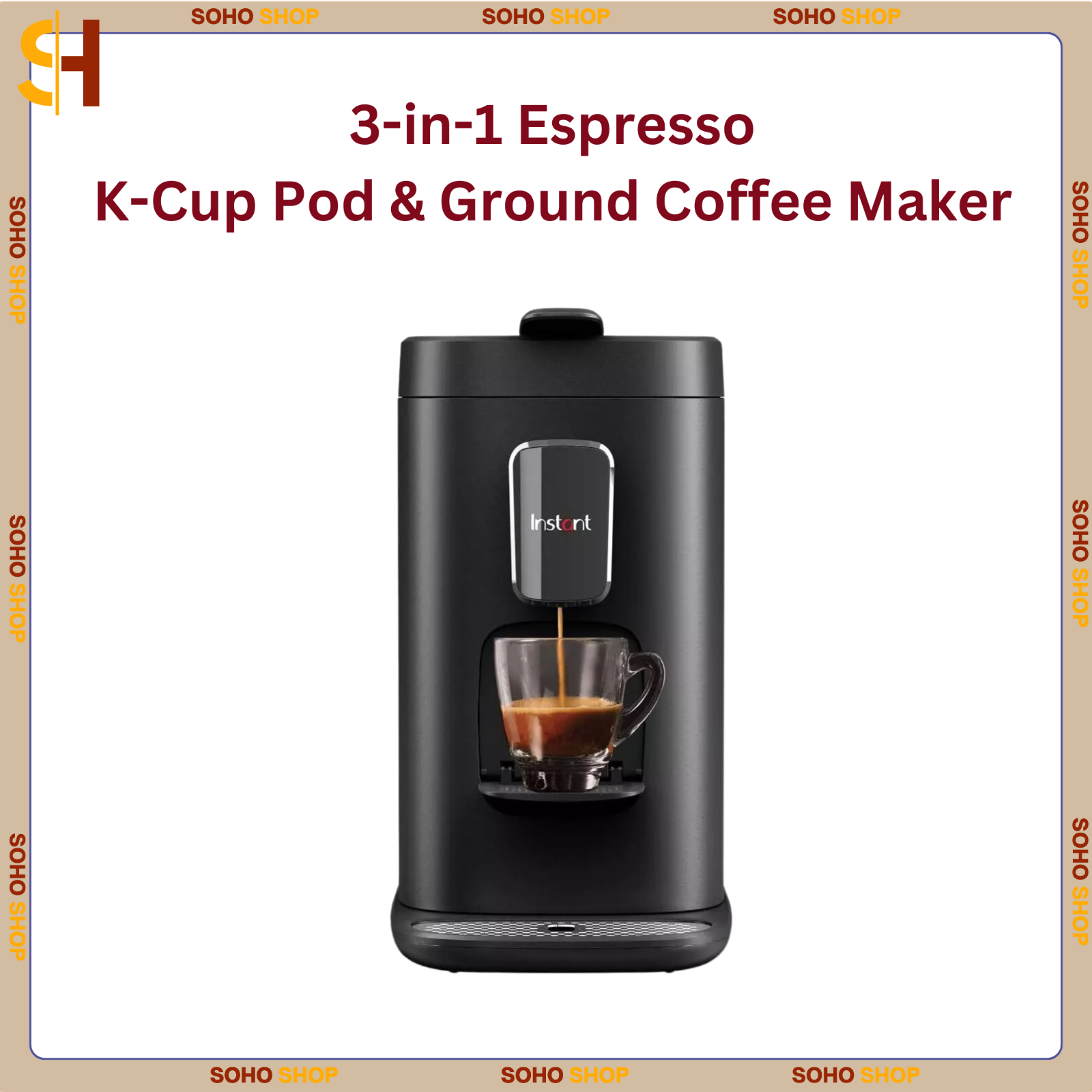 Instant Pot Dual Pod Plus 3-in-1 Coffee Maker  Espresso Machine, Pod Coffee NIB-image