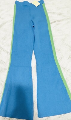 Charlie Holiday Sandy Pants Blue Green Size Small NWT $94