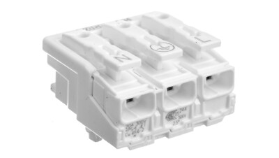 WAGO 3-poliger Stromstecker mit Füßen ohne PE-Kontakt 294-5013