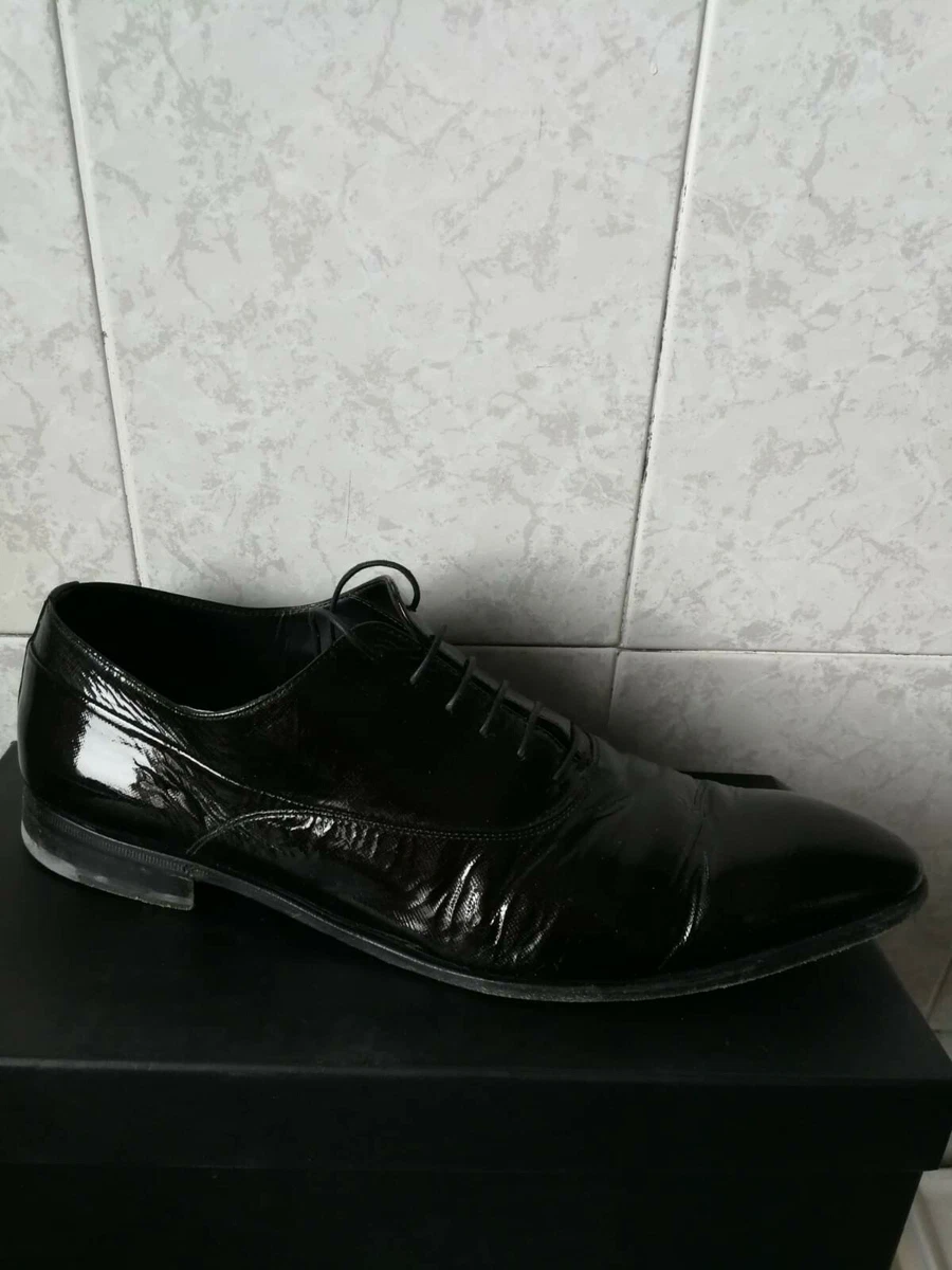 HENDERSON LEATHER LACE UP SMOKING SHOES FRANCESINA PELLE NERA eBay