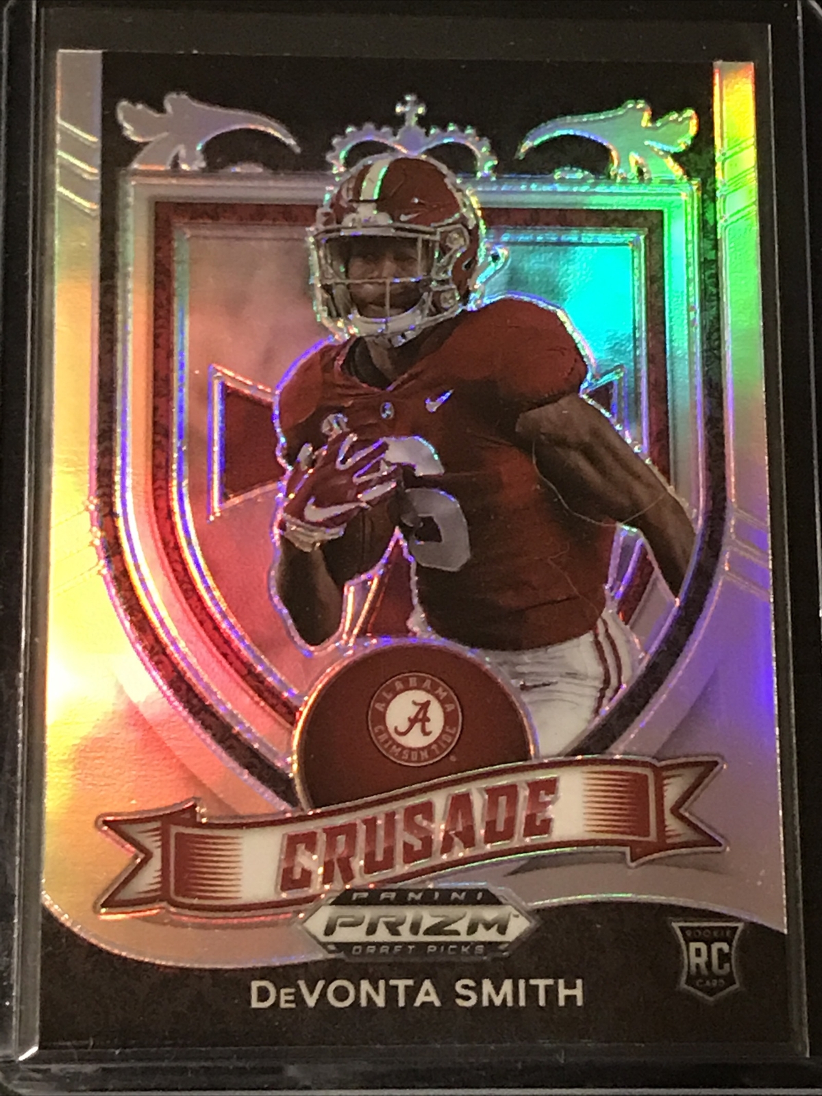 2021 Panini SILVER PRIZM DRAFT PICKS DeVonta Smith Crusade  #165