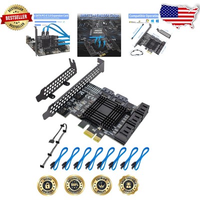 Universal PCIe SATA 3.0 Card: Connect 8 Devices with 6Gbps Speed & Compatibility