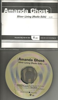 AMANDA GHOST Silver Lining w/ RARE RADIO EDIT PROMO Radio DJ CD single 2000 MINT
