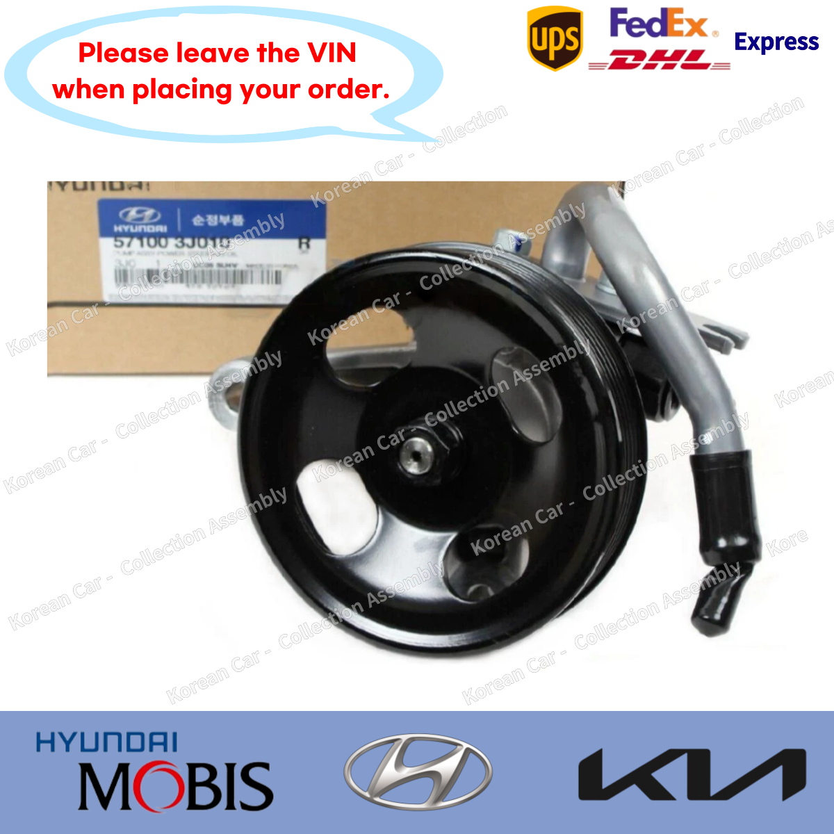 571003J010 Genuine Power Steering Pump for Hyundai Veracruz 2007