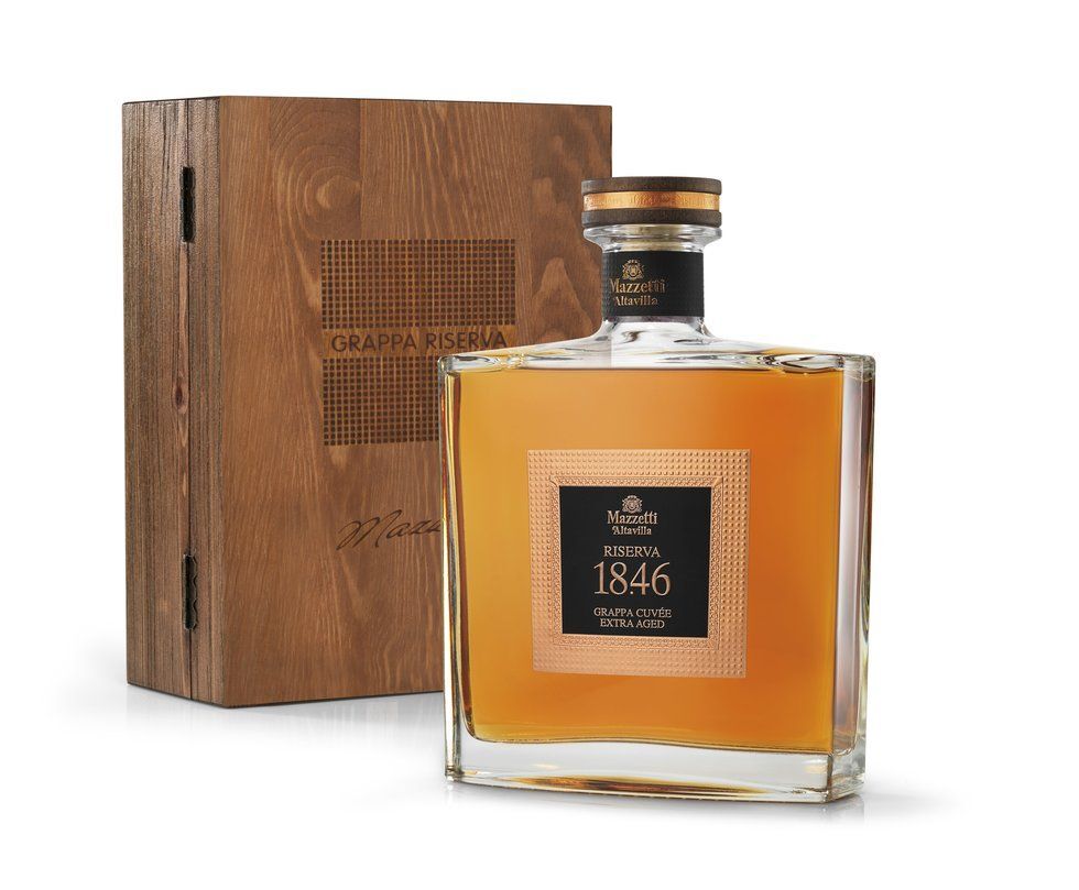 Mazzetti d'Altavilla - Grappa Riserva "18.46" 0,70 lt. + Box Legno