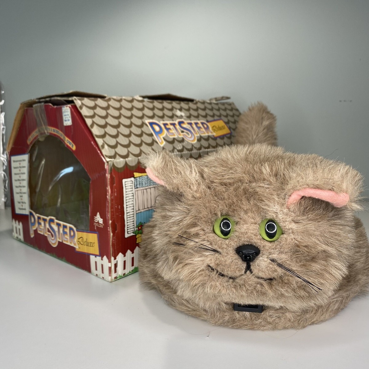 ロボット 1/20 AFSSA E3C/E3B LUNA PAWN & POLARBEAR Vintage 1985 Axlon PetSter Interactive Robot Cat Untested