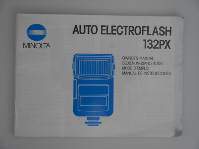 Minolta Auto Electroflash 132PX, Blitz, original Bedienungsanleitung, Deutsch