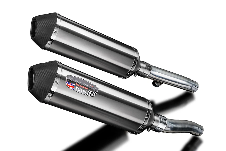 Triumph Trident 750 1994-1998 Kit de silenciador de escape de acero inoxidable X-Oval de 13,5" Foto 2 de 4