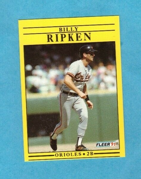 1991 Fleer Baseball Card #489 Billy Ripken Orioles | eBay