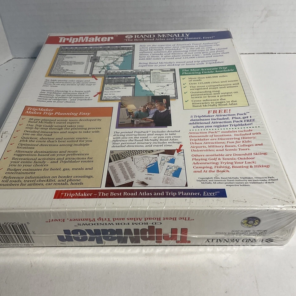 Rand McNally TripMaker 1994 Sealed New - Image 3 of 4
