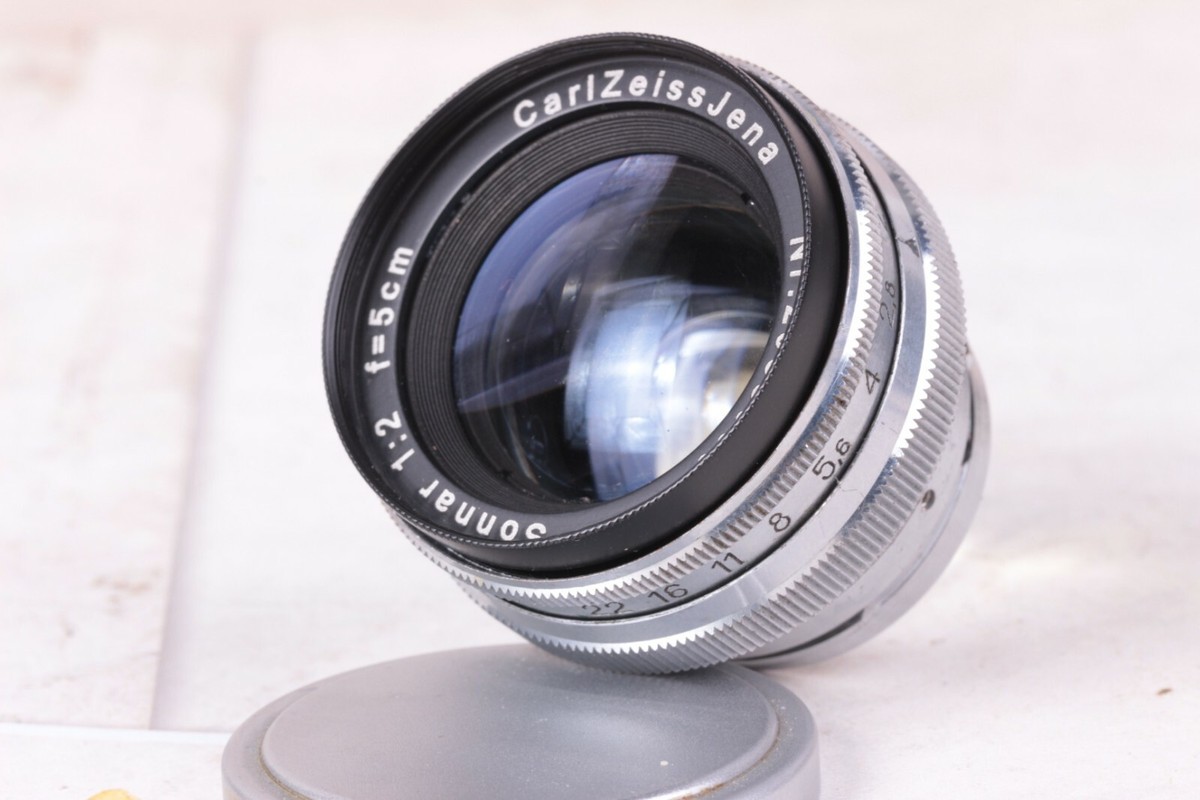 CARL ZEISS JENA SONNAR Lens 2/50mm Red T For Camera CARL ZEISS JENA SONNAR Lens 2/50mm Red T For Camera