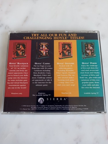 Hoyle Classic Games 1995 Sierra PC CD-ROM Windows 95 / Win 3.1 Spiel - Bild 2 von 3